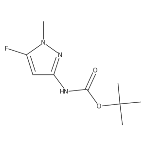 tert-butyl (5-fluoro-1-methyl-1H-pyrazol-3-yl)carbamate Structure