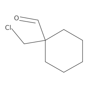 1-(Chloromethyl)cyclohexane-1-carbaldehyde Structure