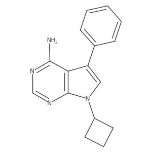 7-cyclobutyl-5-phenyl-7H-pyrrolo[2,3-d]pyrimidin-4-amine Structure
