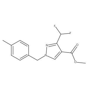 Methyl 3-(difluoromethyl)-1-(4-methylbenzyl)-1H-pyrazole-4-carboxylate Structure