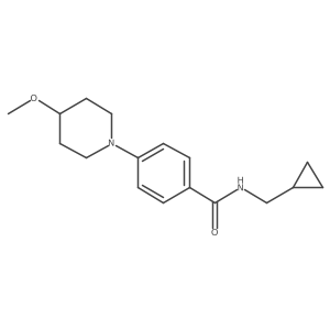 N-(cyclopropylmethyl)-4-(4-methoxypiperidin-1-yl)benzamide Structure