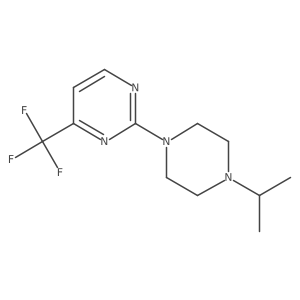 2-(4-Isopropylpiperazin-1-yl)-4-(trifluoromethyl)pyrimidine结构式