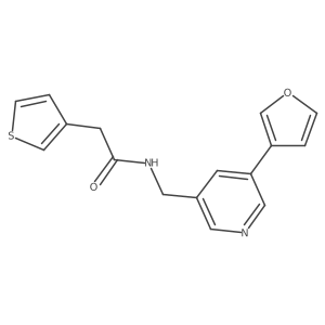 N-{[5-(furan-3-yl)pyridin-3-yl]methyl}-2-(thiophen-3-yl)acetamide Structure