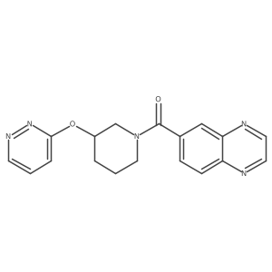 (3-(Pyridazin-3-yloxy)piperidin-1-yl)(quinoxalin-6-yl)methanone Structure