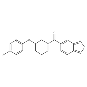 5-{3-[(5-Chloropyrimidin-2-yl)oxy]piperidine-1-carbonyl}-2,1,3-benzothiadiazole结构式
