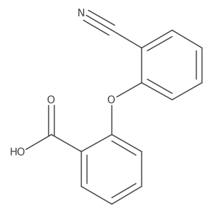 2-(2-Cyanophenoxy)benzoic acid Structure