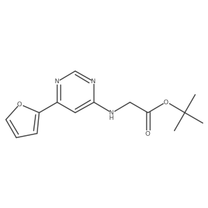 Tert-butyl 2-{[6-(furan-2-yl)pyrimidin-4-yl]amino}acetate Structure