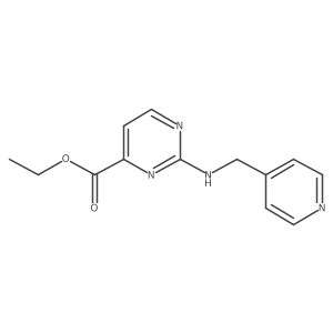 Ethyl 2-{[(pyridin-4-yl)methyl]amino}pyrimidine-4-carboxylate结构式