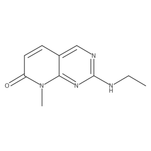2-ethylamino 8-methyl-8H-pyrido[2,3-d]pyrimidin-7-one结构式