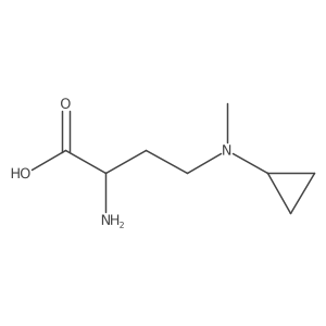 (2R)-2-amino-4-[cyclopropyl(methyl)amino]butanoic acid结构式