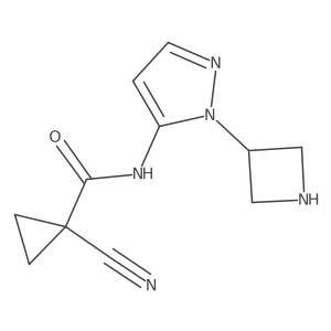 N-[1-(azetidin-3-yl)-1H-pyrazol-5-yl]-1-cyanocyclopropane-1-carboxamide Structure