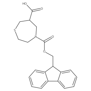 4-{[(9H-fluoren-9-yl)methoxy]carbonyl}-1,4-thiazepane-6-carboxylic acid Structure