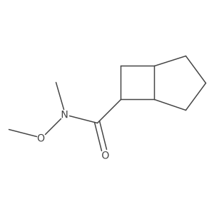 N-methoxy-N-methylbicyclo[3.2.0]heptane-6-carboxamide结构式