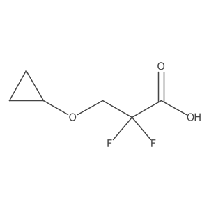3-Cyclopropoxy-2,2-difluoropropanoic acid结构式