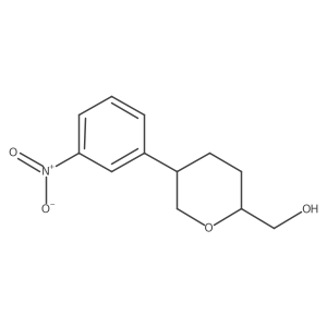 [5-(3-Nitrophenyl)oxan-2-yl]methanol Structure