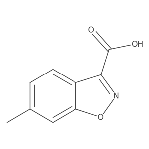 6-Methyl-1,2-benzoxazole-3-carboxylic acid Structure