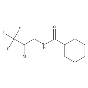 N-(2-amino-3,3,3-trifluoropropyl)cyclohexanecarboxamide Structure