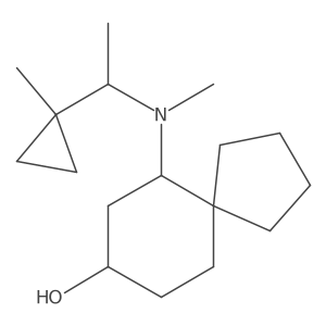 6-{Methyl[1-(1-methylcyclopropyl)ethyl]amino}spiro[4.5]decan-8-ol结构式
