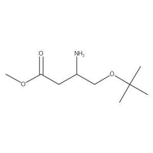 (R)-Methyl 3-amino-4-(tert-butoxy)butanoate结构式