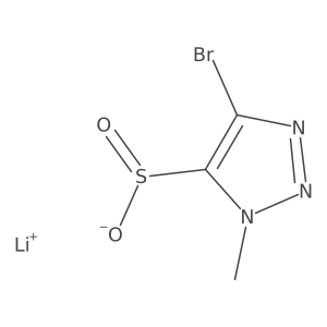 Lithium4-bromo-1-methyl-1H-1,2,3-triazole-5-sulfinate Structure