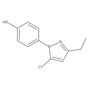 4-(5-chloro-3-ethyl-1H-pyrazol-1-yl)phenol Structure
