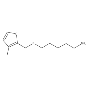 5-{[(3-Methylfuran-2-yl)methyl]sulfanyl}pentan-1-amine Structure