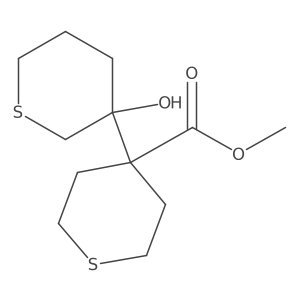 Methyl 4-(3-hydroxythian-3-yl)thiane-4-carboxylate结构式