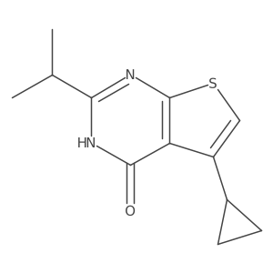5-cyclopropyl-2-(propan-2-yl)-3H,4H-thieno[2,3-d]pyrimidin-4-one Structure