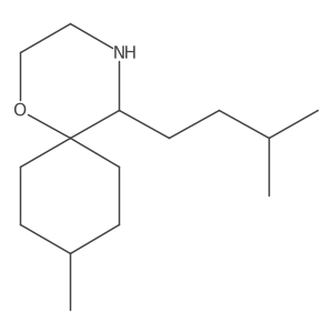 9-Methyl-5-(3-methylbutyl)-1-oxa-4-azaspiro[5.5]undecane结构式