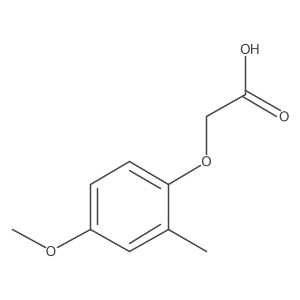 2-(4-Methoxy-2-methylphenoxy)acetic acid Structure