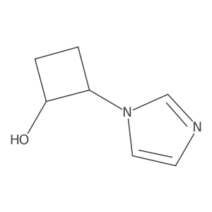 2-(1H-imidazol-1-yl)cyclobutan-1-ol结构式