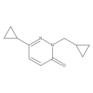 6-Cyclopropyl-2-(cyclopropylmethyl)-2,3-dihydropyridazin-3-one Structure