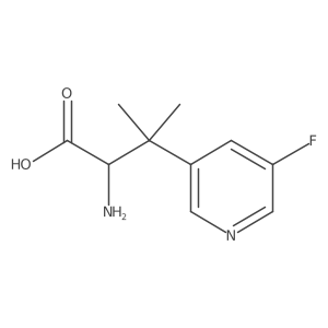 2-Amino-3-(5-fluoropyridin-3-yl)-3-methylbutanoic acid Structure