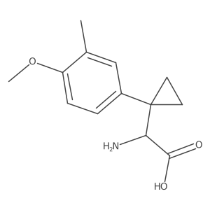 2-Amino-2-[1-(4-methoxy-3-methylphenyl)cyclopropyl]acetic acid Structure