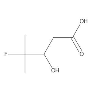 4-Fluoro-3-hydroxy-4-methylpentanoic acid Structure