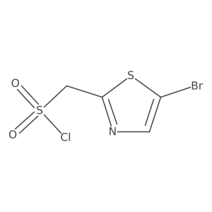 (5-Bromo-1,3-thiazol-2-yl)methanesulfonyl chloride Structure