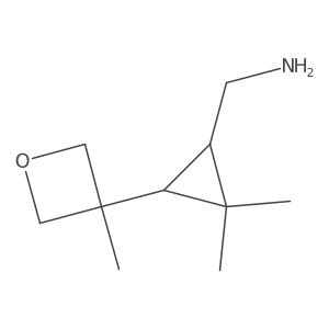 [2,2-Dimethyl-3-(3-methyloxetan-3-yl)cyclopropyl]methanamine结构式