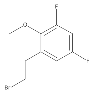 1-(2-Bromoethyl)-3,5-difluoro-2-methoxybenzene Structure