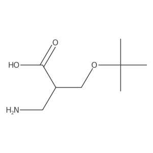 3-Amino-2-[(tert-butoxy)methyl]propanoic acid结构式
