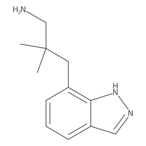 3-(1H-indazol-7-yl)-2,2-dimethylpropan-1-amine Structure