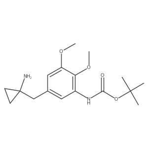 tert-butyl N-{5-[(1-aminocyclopropyl)methyl]-2,3-dimethoxyphenyl}carbamate Structure