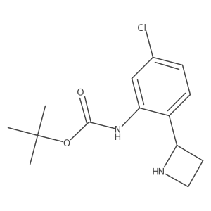 tert-butyl N-[2-(azetidin-2-yl)-5-chlorophenyl]carbamate Structure