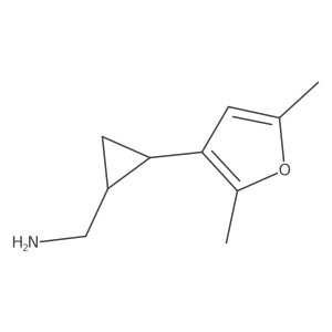 [2-(2,5-Dimethylfuran-3-yl)cyclopropyl]methanamine结构式