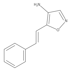 5-(2-Phenylethenyl)-1,2-oxazol-4-amine结构式