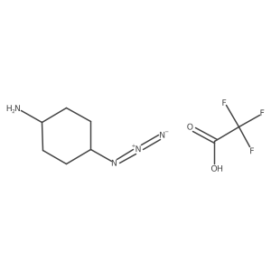 4-Azidocyclohexan-1-amine;2,2,2-trifluoroacetic acid结构式