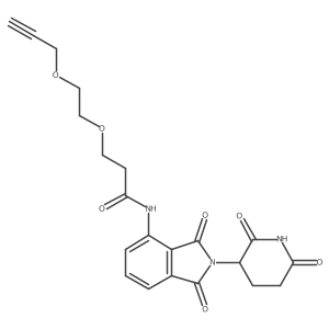 Pomalidomide-CO-PEG2-propargyl结构式