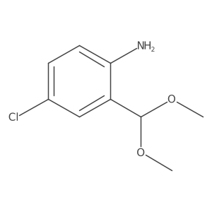 4-Chloro-2-(dimethoxymethyl)aniline Structure