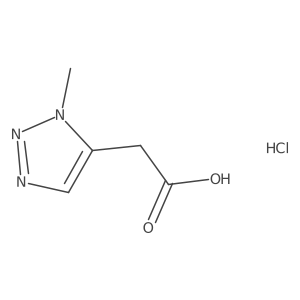 2-(3-Methyltriazol-4-yl)acetic acid;hydrochloride结构式