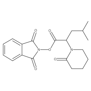 1,3-dioxo-2,3-dihydro-1H-isoindol-2-yl 4-methyl-2-(2-oxopiperidin-1-yl)pentanoate Structure