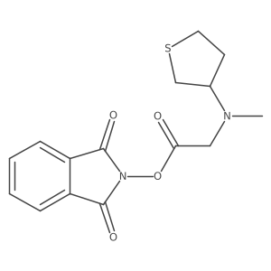 1,3-dioxo-2,3-dihydro-1H-isoindol-2-yl 2-[methyl(thiolan-3-yl)amino]acetate Structure